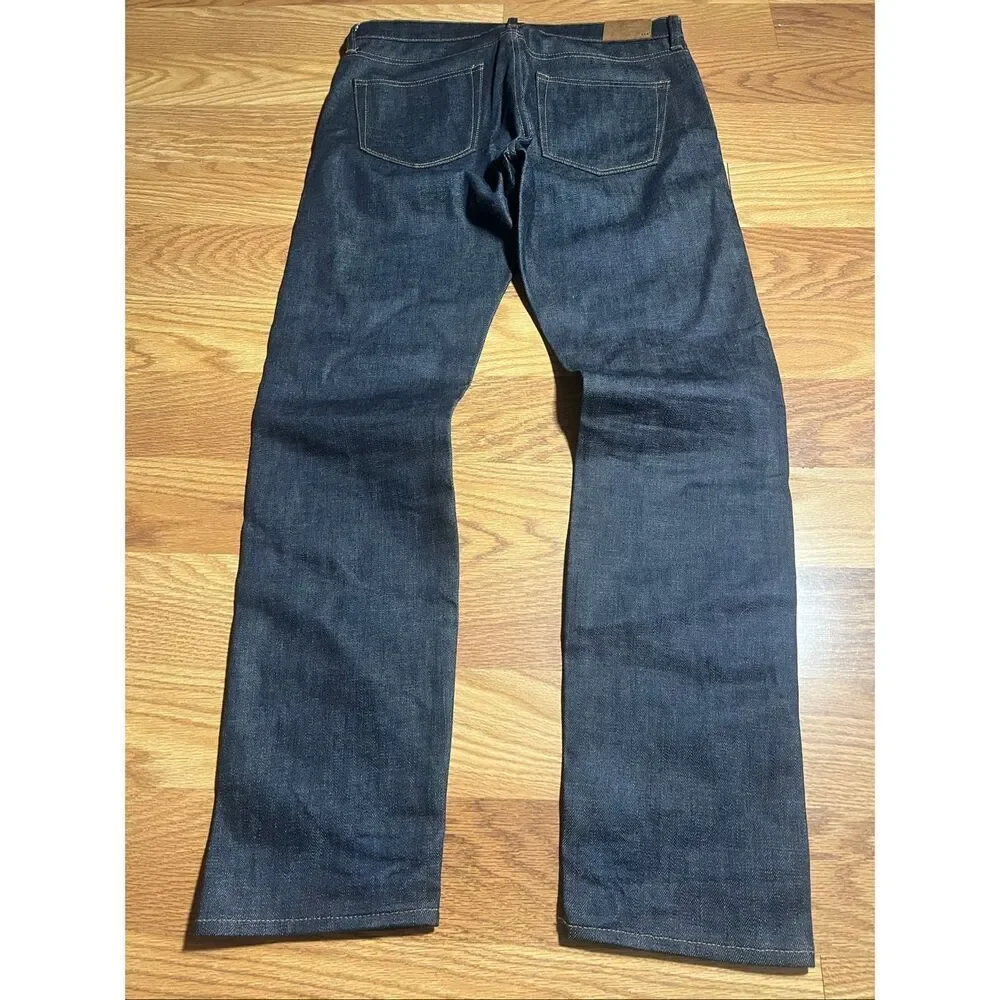 J Crew Men’s 484 Stretch Slim Selvedge Jeans 33x32 (Actual 34x32)